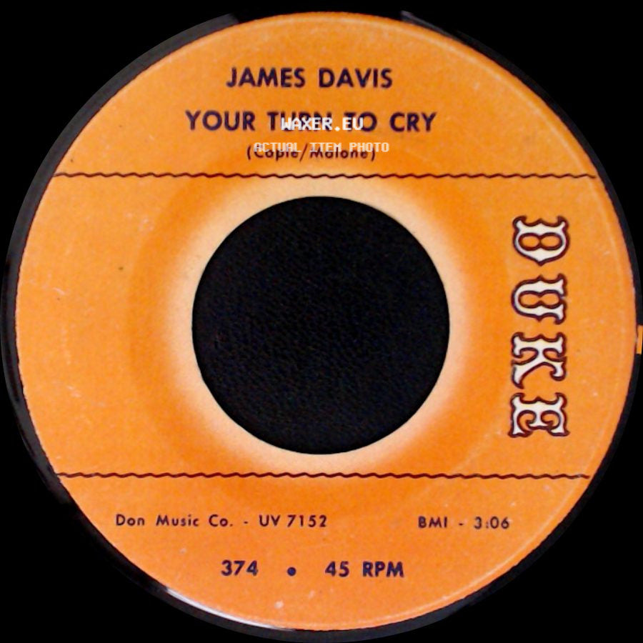 James Davis - Chains Around My Heart / Your Turn To Cry side B