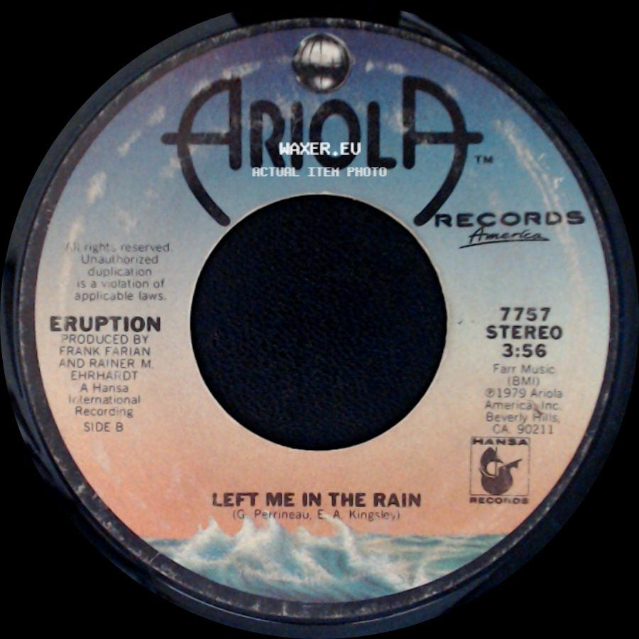 Eruption - One Way Ticket / Left Me In The Rain side B