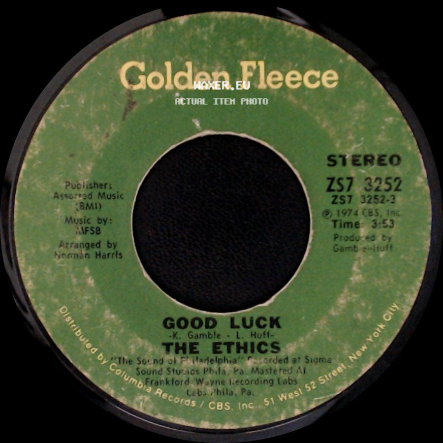 The Ethics - Good Luck / Who In The World side A