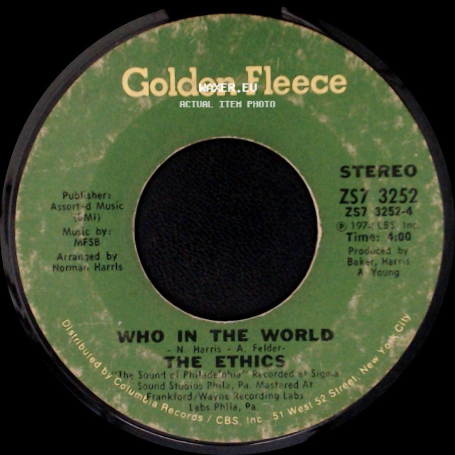 The Ethics - Good Luck / Who In The World side B