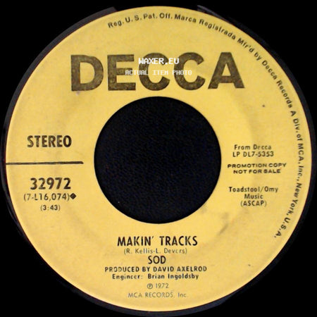 Sod - Makin' Tracks / Face The Music side A