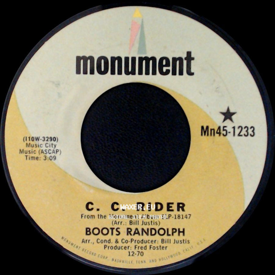 Boots Randolph - Take A Letter Maria / C. C. Rider side B
