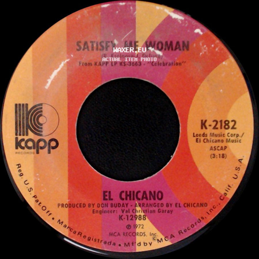 El Chicano - Senor Blues / Satisfy Me Woman side B