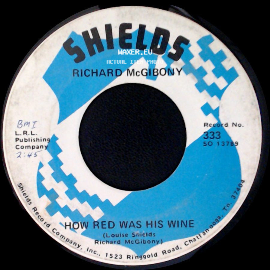 Richard Mcgibony - Mighty Warrior / How Red Was His Wine side B