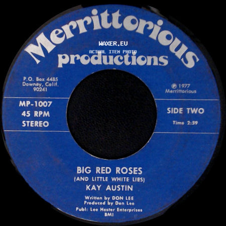 Kay Austin - Paper Playhouse / Big Red Roses (And Little White Lies) side B