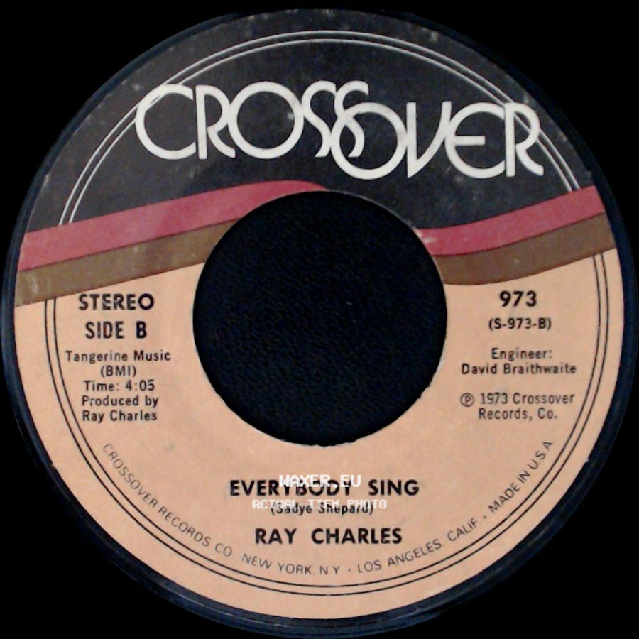Ray Charles - Come Live With Me / Everybody Sing side B