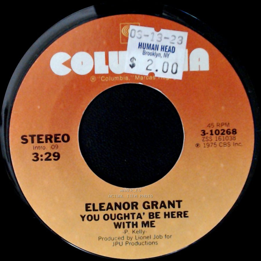 Eleanor Grant - Tap Dancing For A Blind Man / You Oughta' Be Here With Me side B