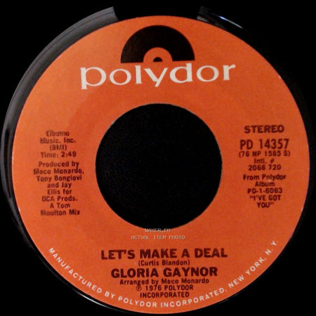 Gloria Gaynor - Let's Make A Deal / Let's Make Love side A