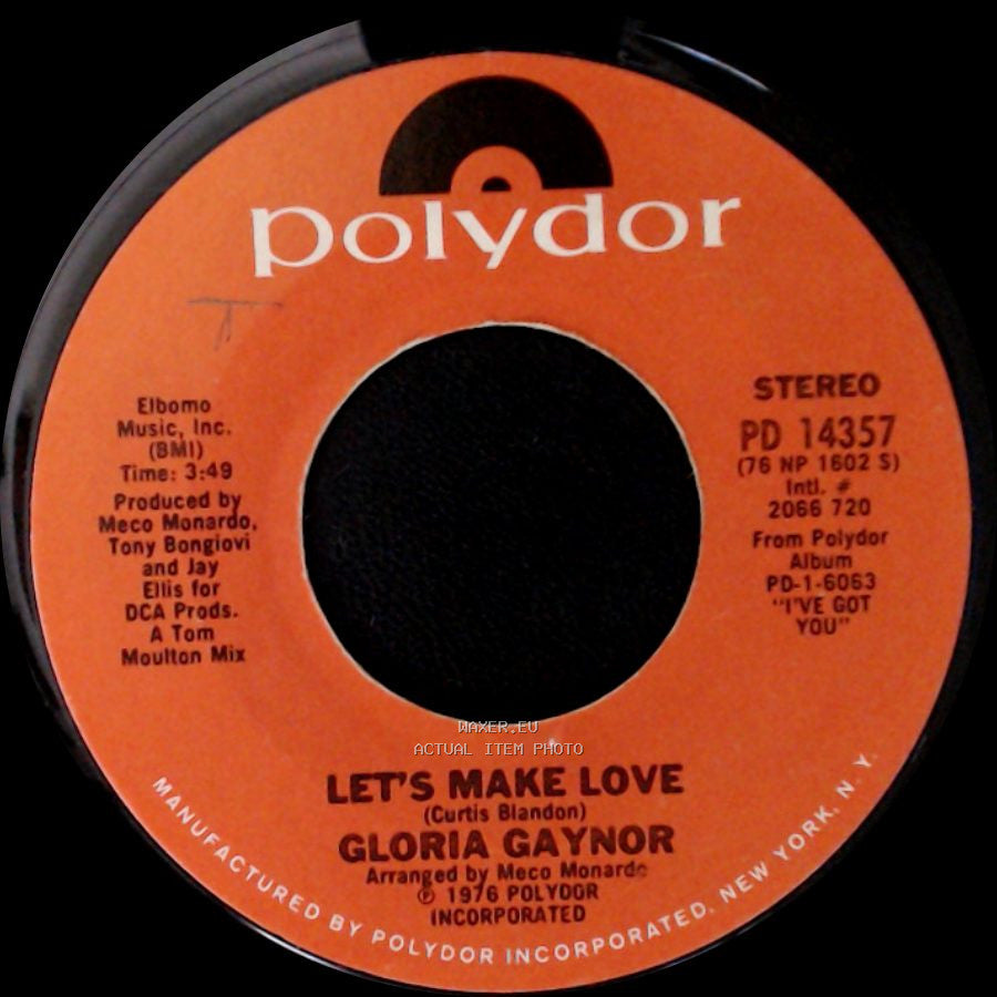 Gloria Gaynor - Let's Make A Deal / Let's Make Love side B