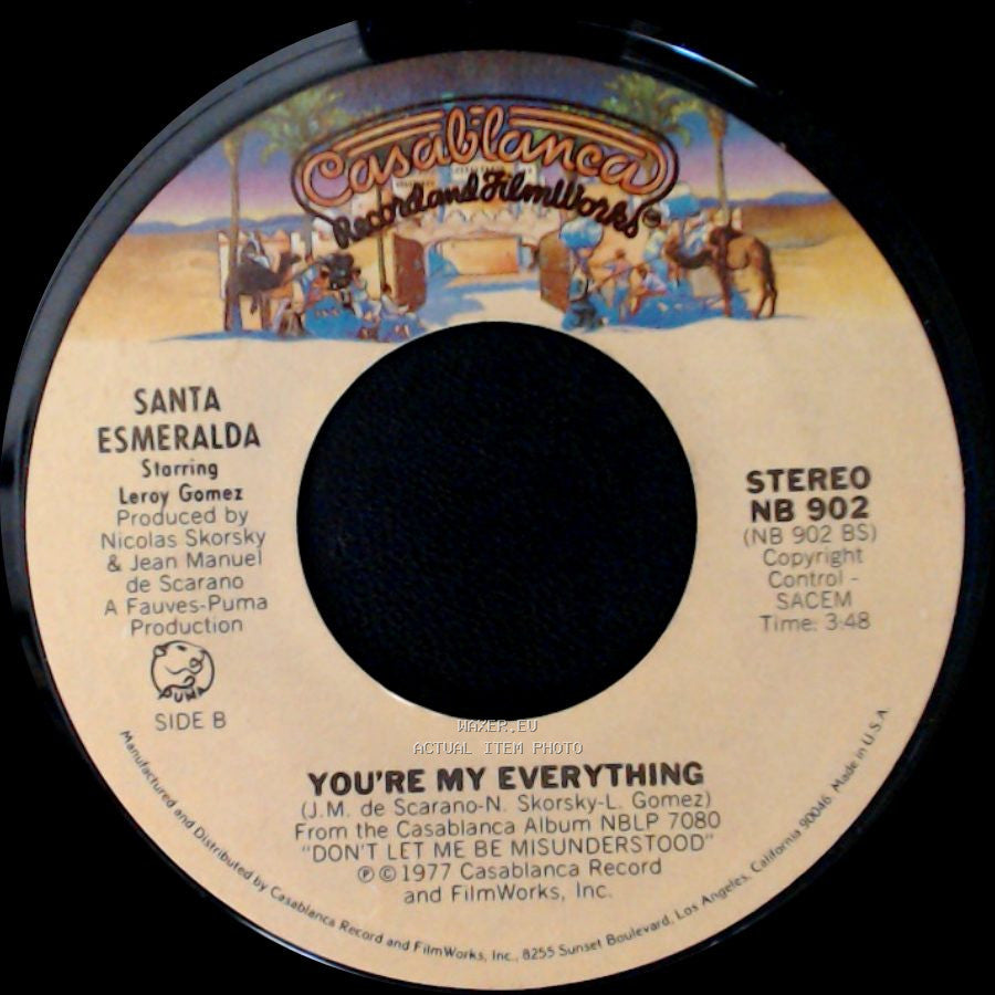 Santa Esmeralda - Don't Let Me Be Misunderstood / You're My Everything side B