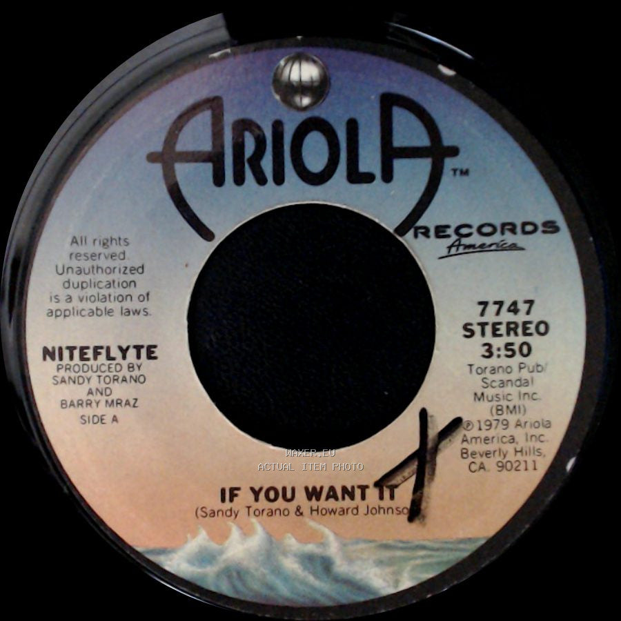 Niteflyte - If You Want It / I Wonder (If I'm Falling In Love Again) side A