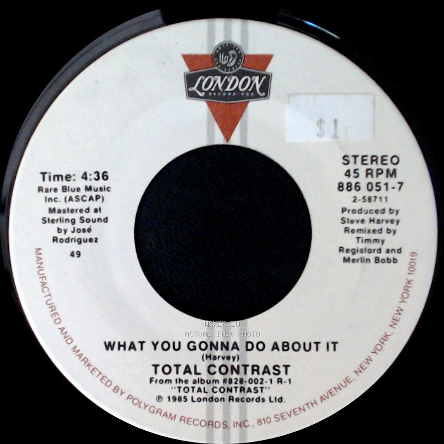 Total Contrast - What You Gonna Do About It / What You Gonna Do About It (Dub Version) side A