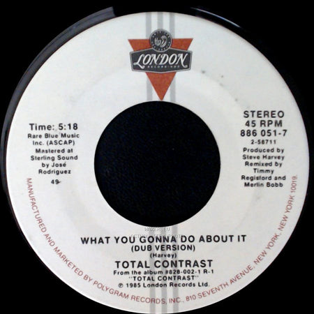 Total Contrast - What You Gonna Do About It / What You Gonna Do About It (Dub Version) side B