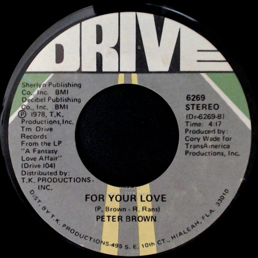 Peter Brown - Dance With Me / For Your Love side B