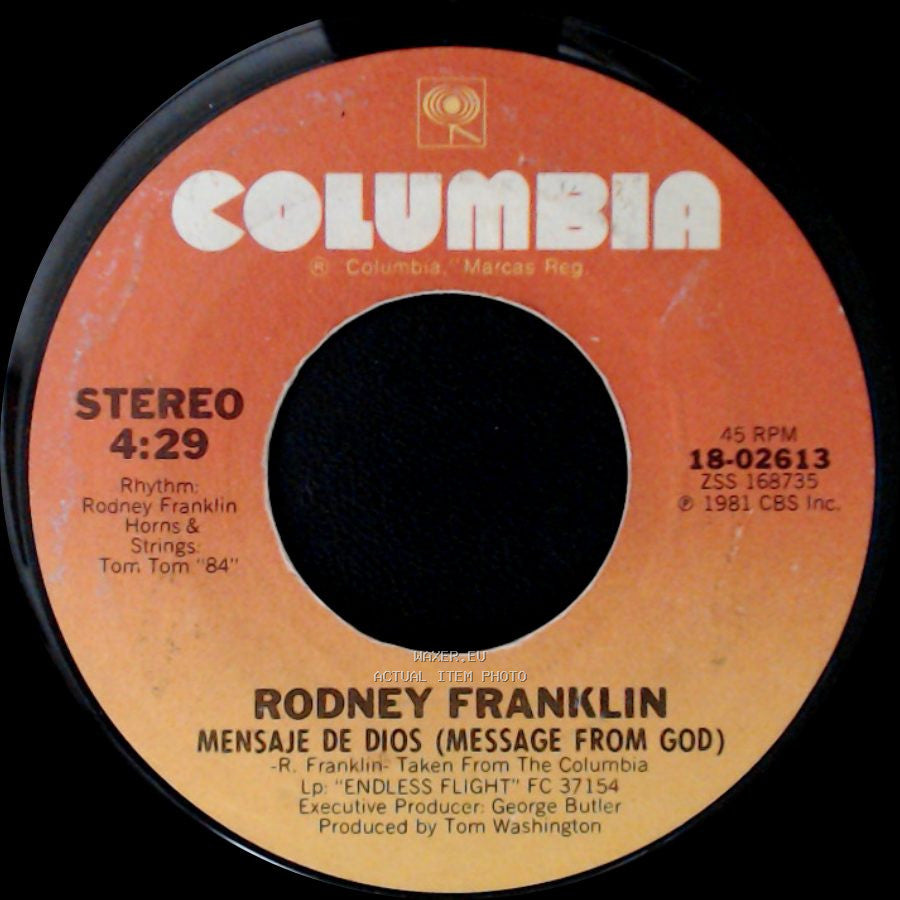 Rodney Franklin - Mensaje De Dios (Message From God) / The Theme From Hill Street Blues side A