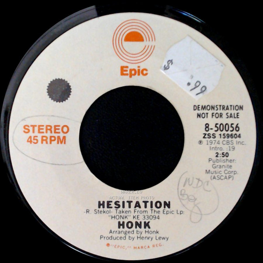 Honk - Hesitation / Hesitation side A