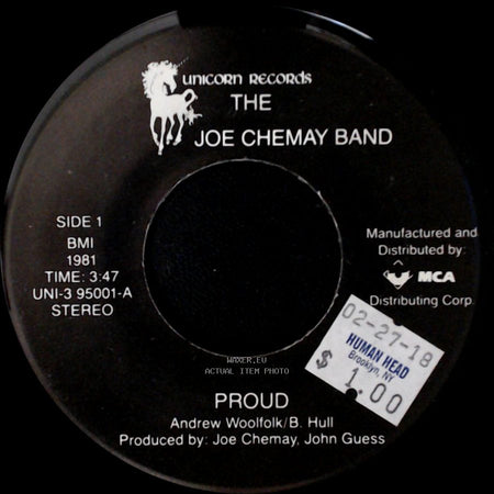 The Joe Chemay Band - Proud / Once In A Life side A