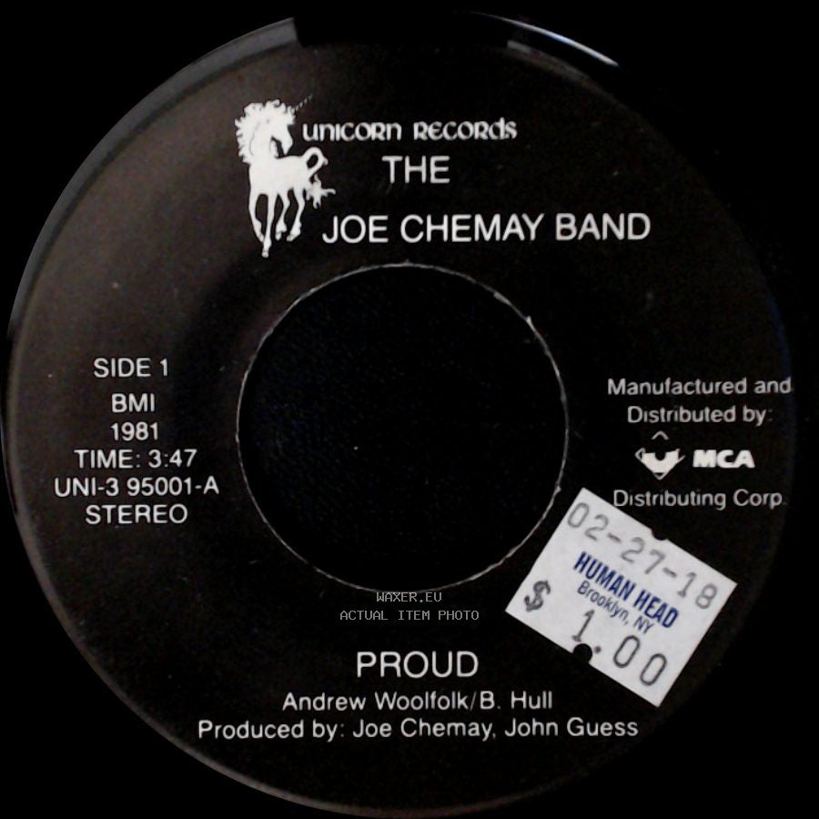 The Joe Chemay Band - Proud / Once In A Life side A
