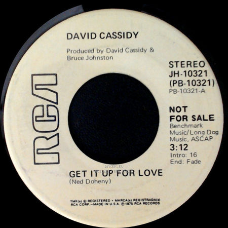 David Cassidy - Get It Up For Love / Get It Up For Love side A