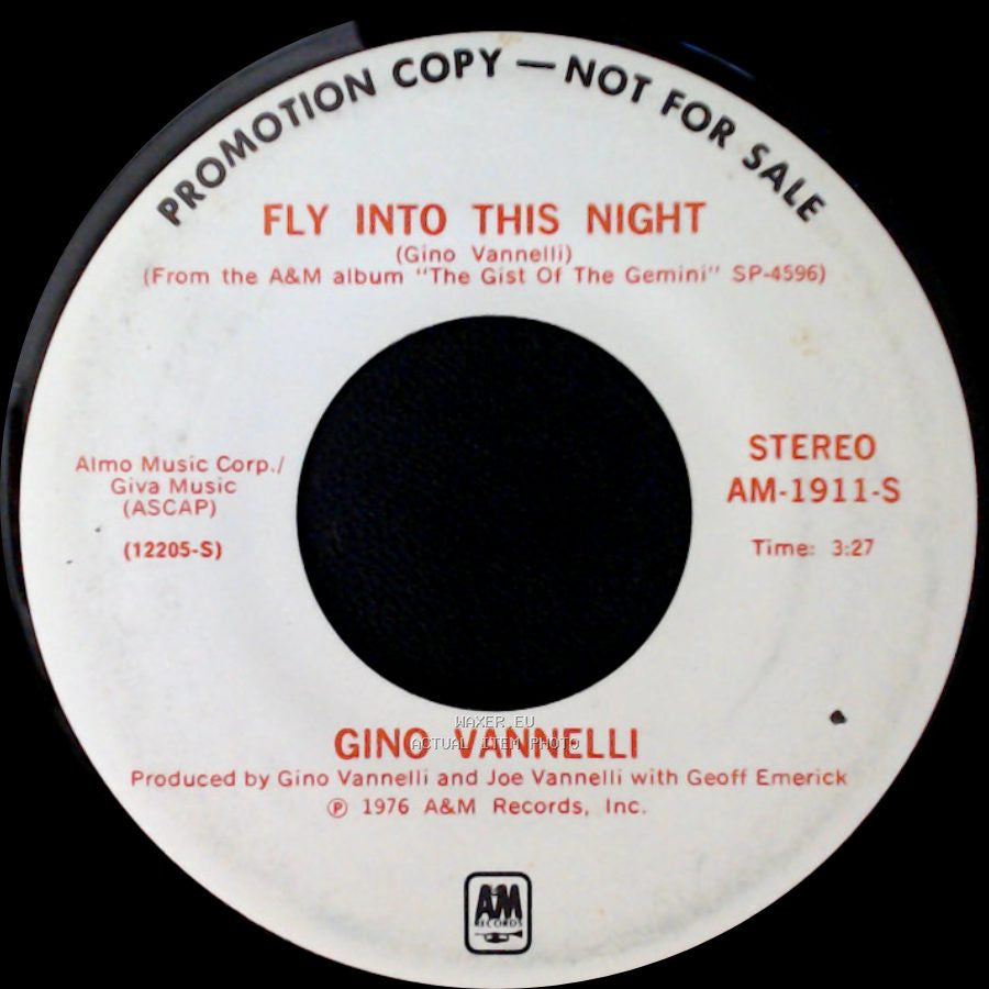Gino Vannelli - Fly Into This Night / Fly Into This Night side A