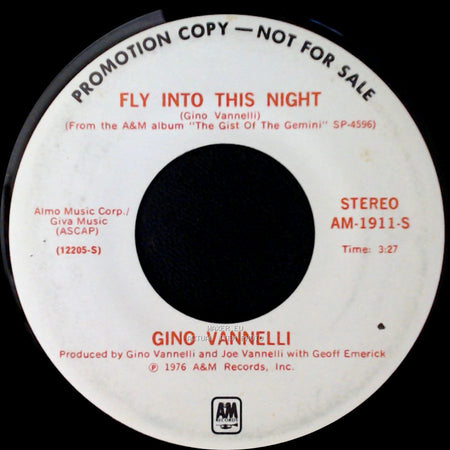 Gino Vannelli - Fly Into This Night / Fly Into This Night side A