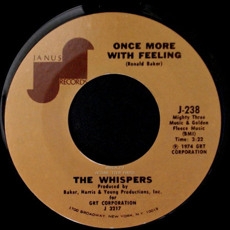 The Whispers - Bingo / Once More With Feeling side B