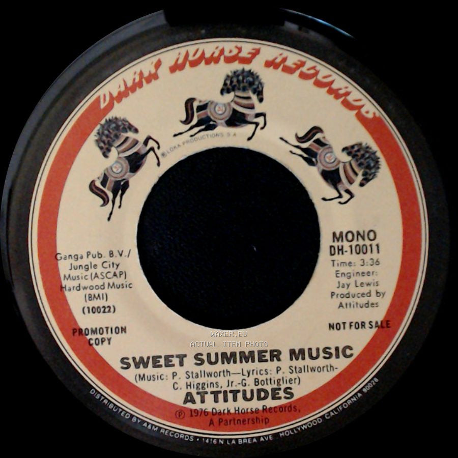 Attitudes - Sweet Summer Music / Sweet Summer Music side B