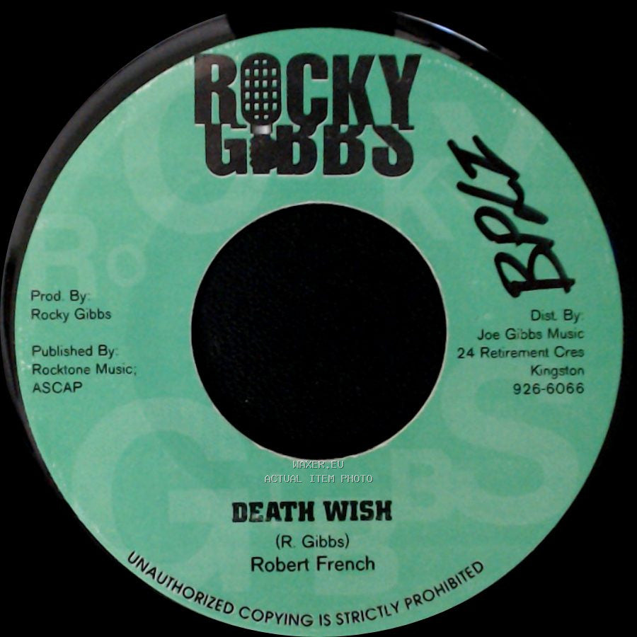 Robert French / Rocky One All Stars - Death Wish / Touch A Button side A