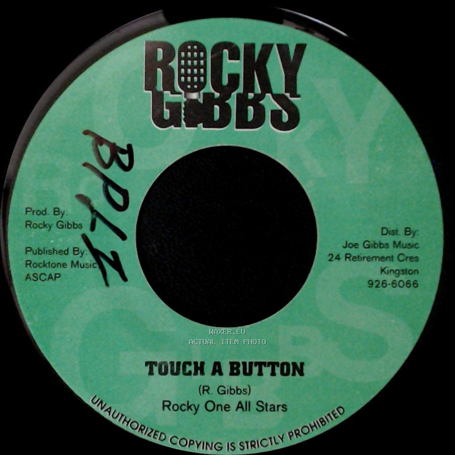Robert French / Rocky One All Stars - Death Wish / Touch A Button side B