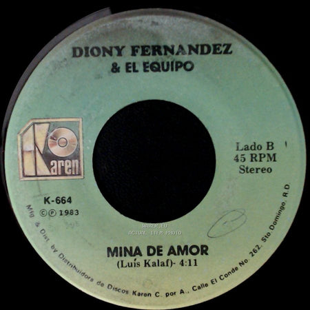Diony Fernandez & El Equipo - Colorao / Mina De Amor side B