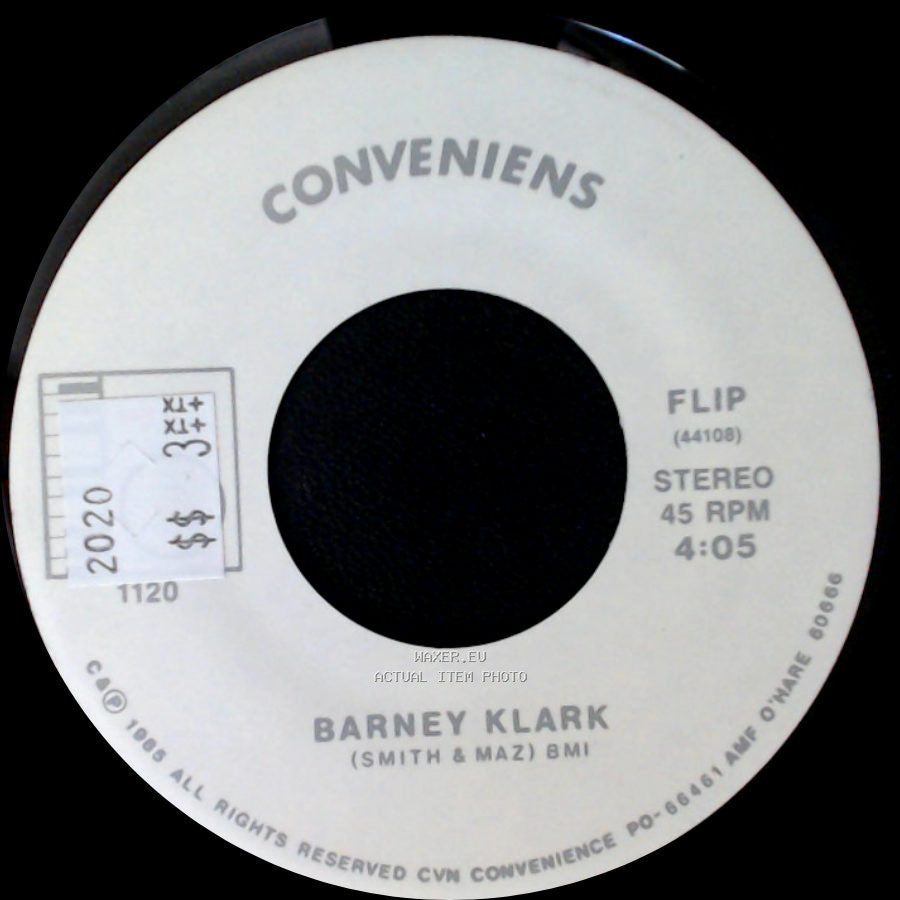 Conveniens / Barney Klark - Commercial Dance Song / Flip side B