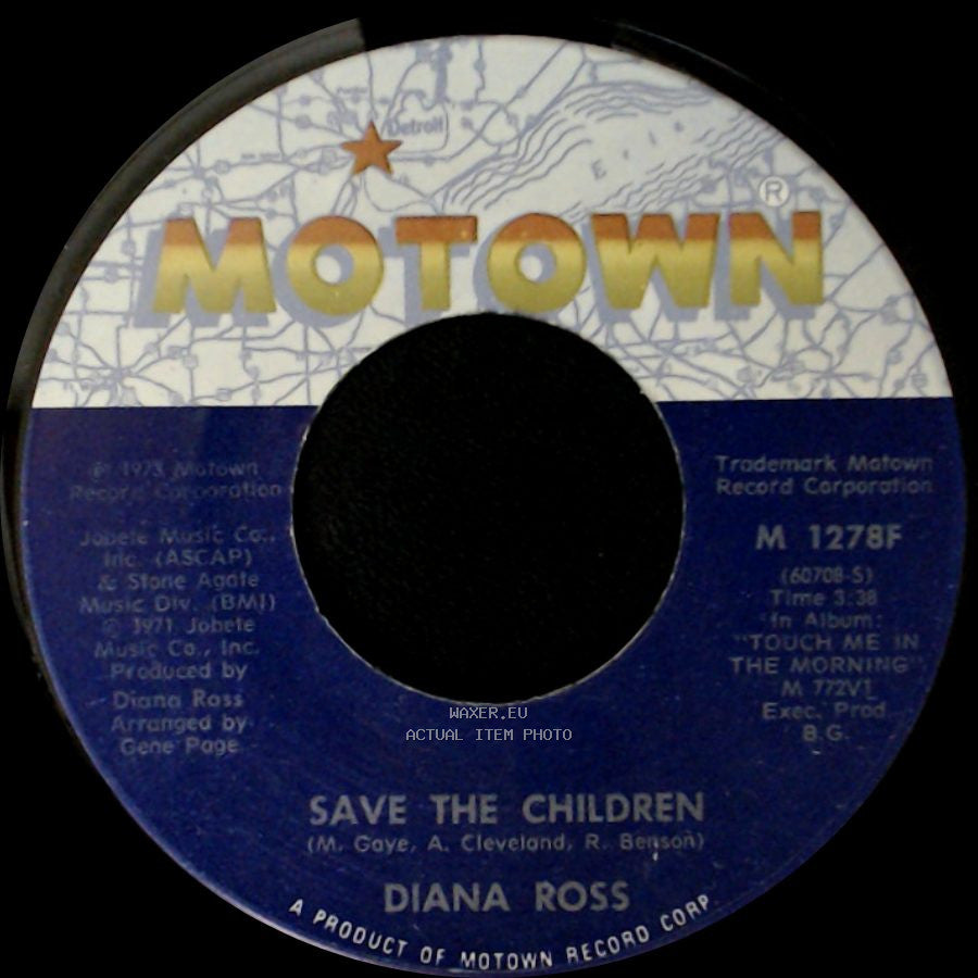 Diana Ross - Last Time I Saw Him / Save The Children side B