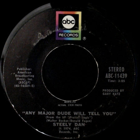 Steely Dan - Any Major Dude Will Tell You / Rikki Don't Lose That Number side A
