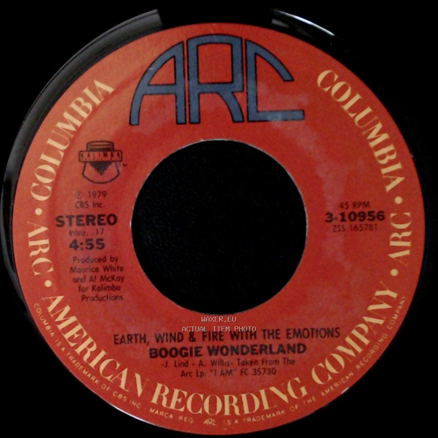 Earth, Wind & Fire / Earth, Wind & Fire With The Emotions - Boogie Wonderland (Instrumental) / Boogie Wonderland side B