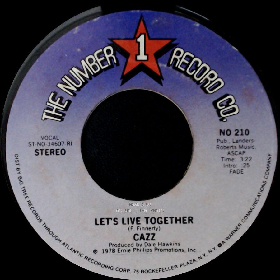 Cazz - This Is My Music / Let's Live Together side B