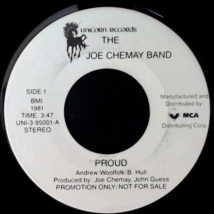 The Joe Chemay Band - Proud / Once In A Life side A