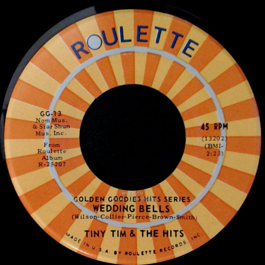 Sonny Till & The Orioles / Tiny Tim & The Hits - Crying In The Chapel / Wedding Bells side B