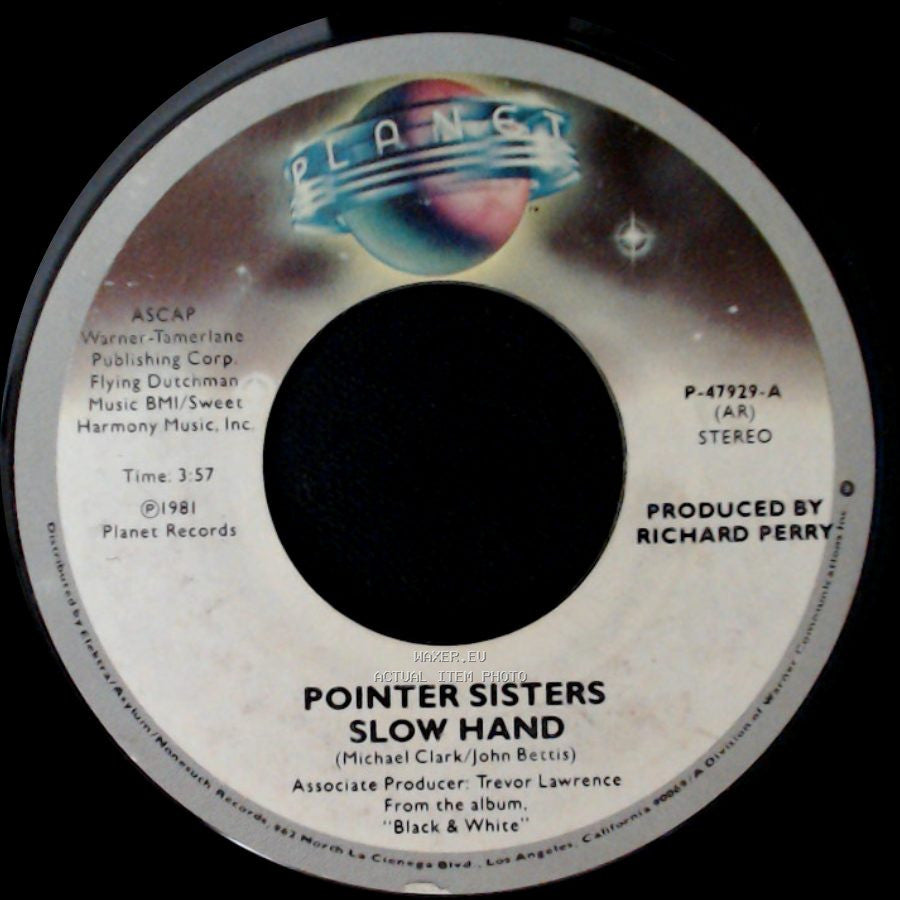 Pointer Sisters - Slow Hand / Holdin' Out For Love side A