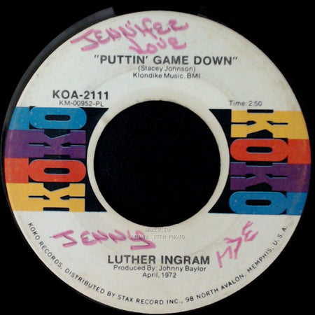 Luther Ingram - Puttin' Game Down / (If Loving You Is Wrong) I Don't Want To Be Right side A