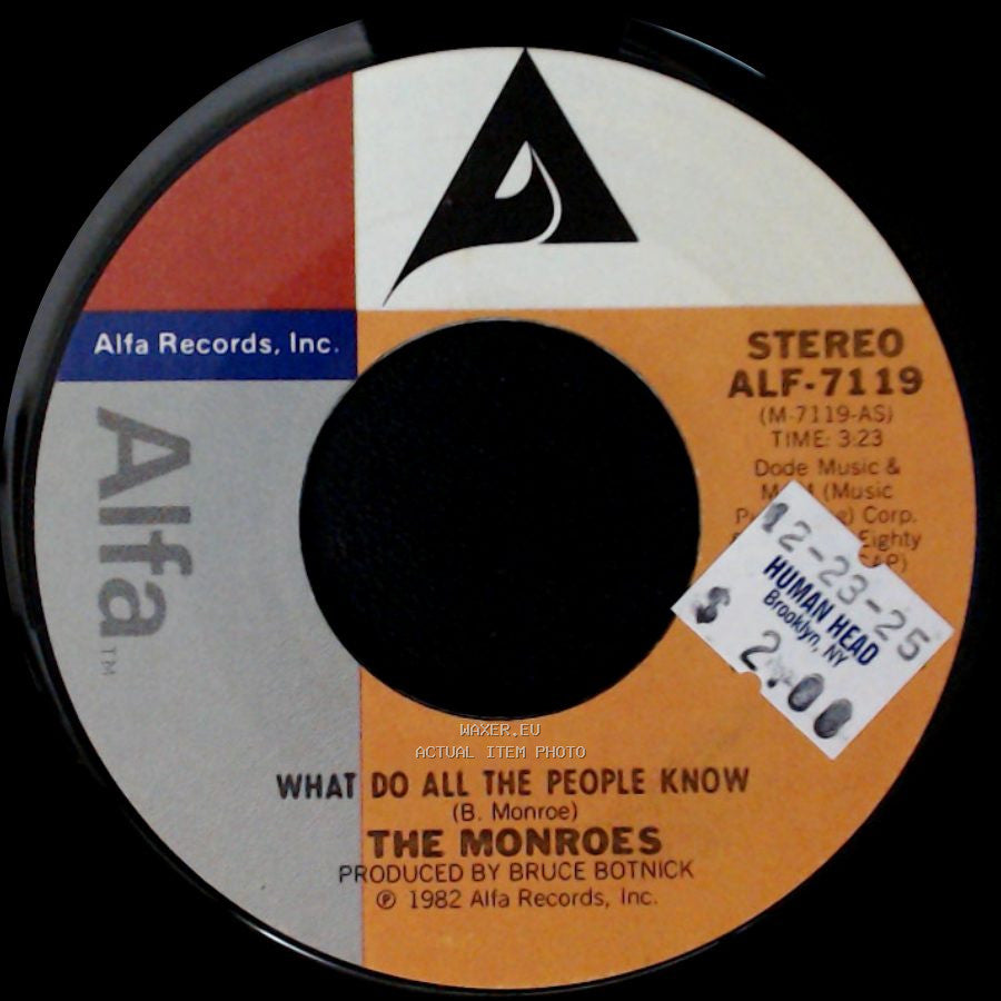 The Monroes - What Do All The People Know / Yamarock side A