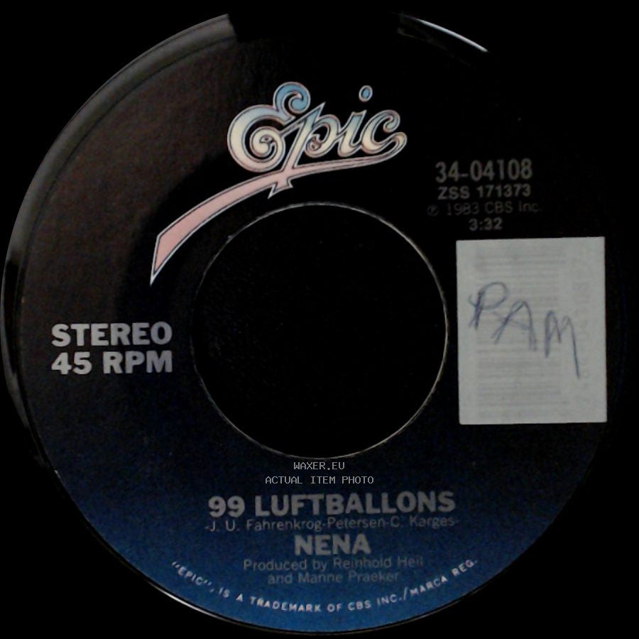 Nena - 99 Red Balloons / 99 Luftballons side B