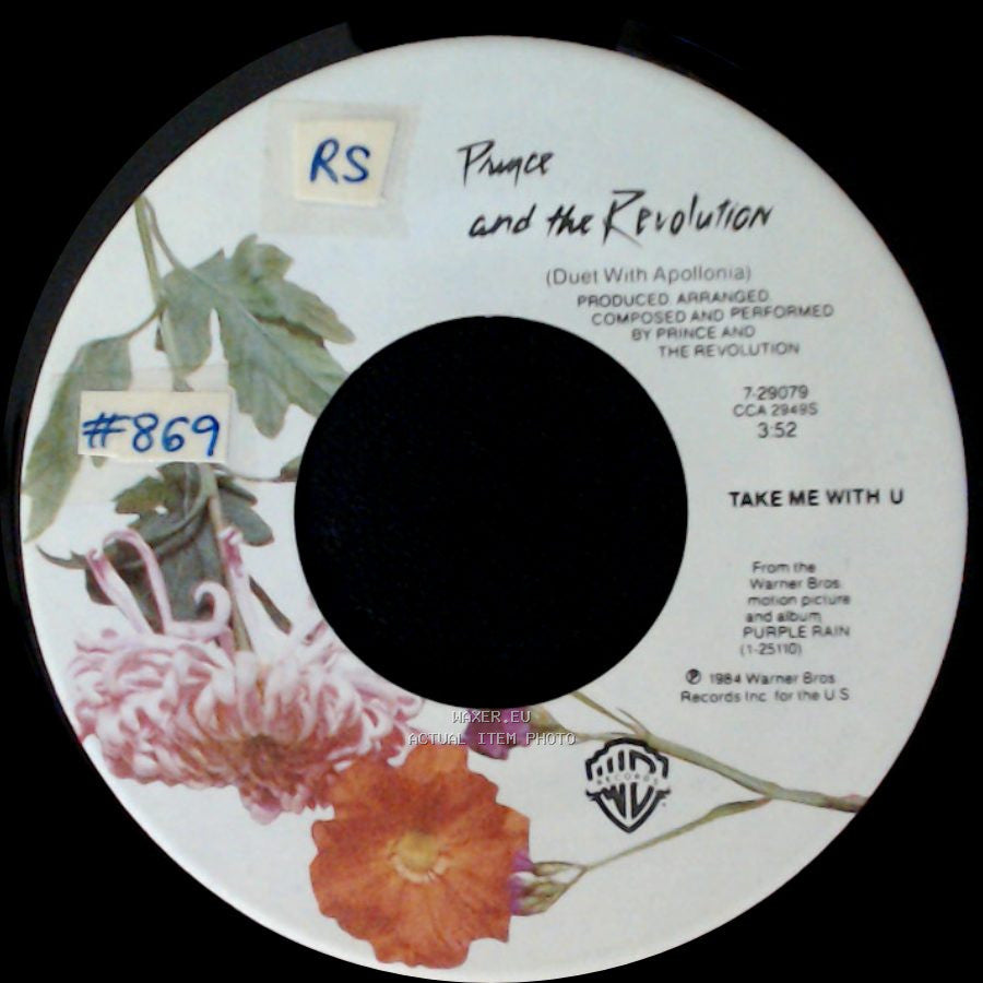 Prince And The Revolution - Take Me With U / Baby I'm A Star side A
