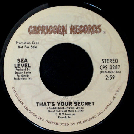 Sea Level - That's Your Secret / That's Your Secret side B
