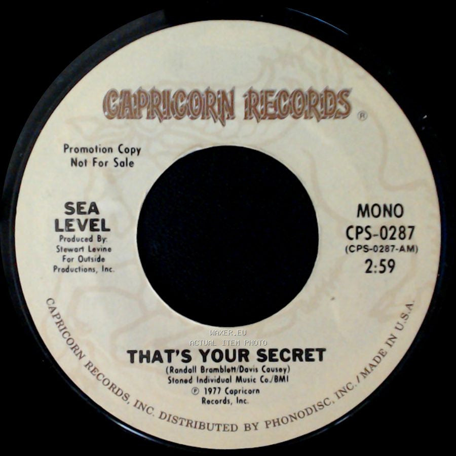 Sea Level - That's Your Secret / That's Your Secret side A