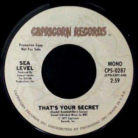 Sea Level - That's Your Secret / That's Your Secret side A