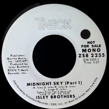 Isley Brothers - Midnight Sky (Part 1) / Midnight Sky (Part 1) side B