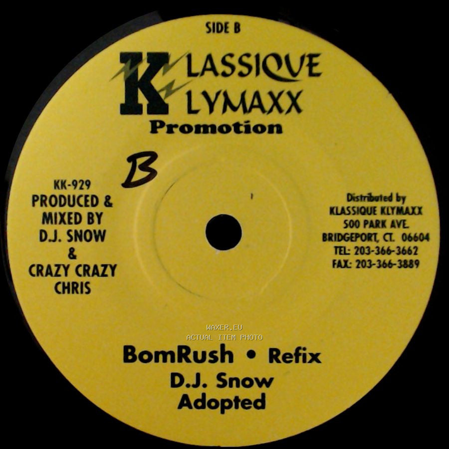 D.J. Snow - Bomrush Refix / Bomrush Refixed Adopted side B