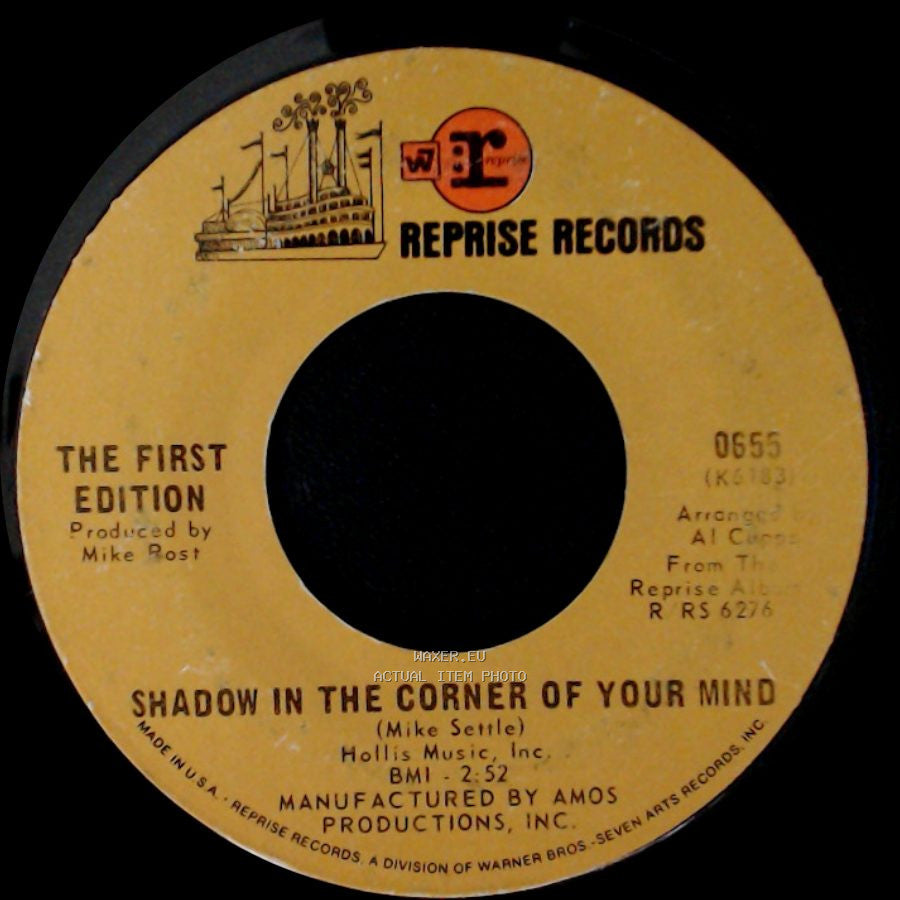 The First Edition - Just Dropped In (To See What Condition My Condition Was In) / Shadow In The Corner Of Your Mind side B