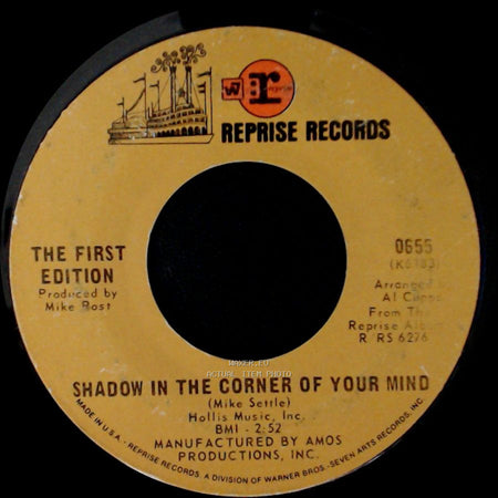 The First Edition - Just Dropped In (To See What Condition My Condition Was In) / Shadow In The Corner Of Your Mind side B