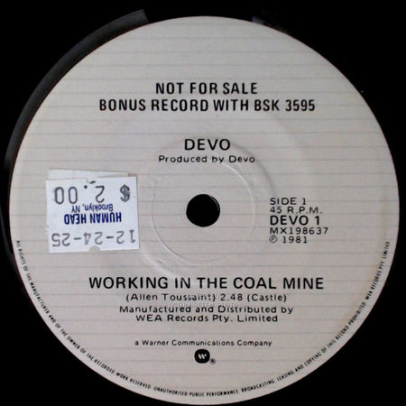 Devo - Working In The Coal Mine / Working In The Coal Mine side A